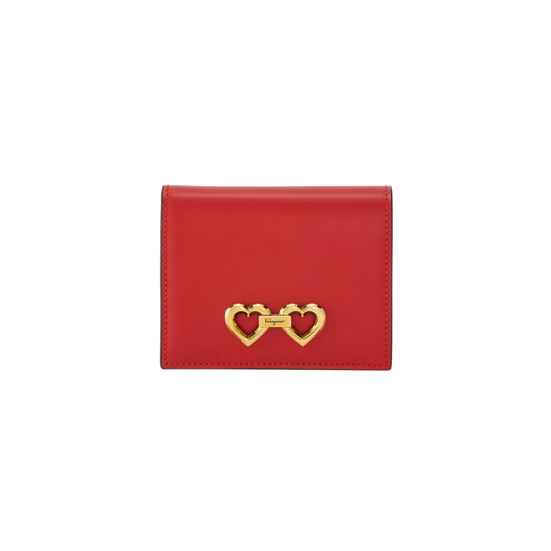 220422-759376 Ferragamo Heart Compact Wallet Lipstick Red - 대표 이미지 #1