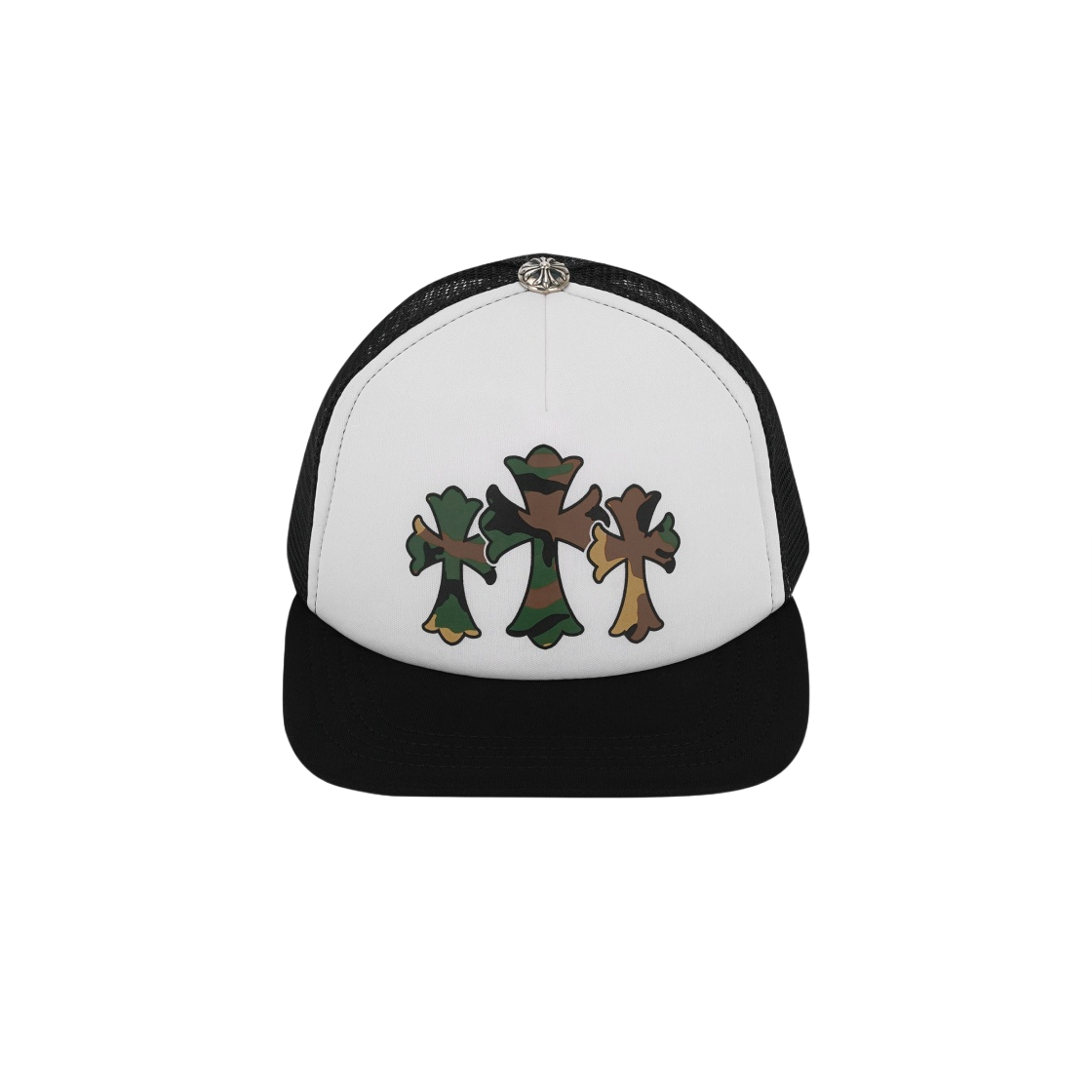 크롬하츠 킹 타코 폼 프론트 메쉬 트러커햇 블랙 화이트 카모(Chrome Hearts King Taco Foam Front Mesh Trucker Hat Black White Camo) - 2