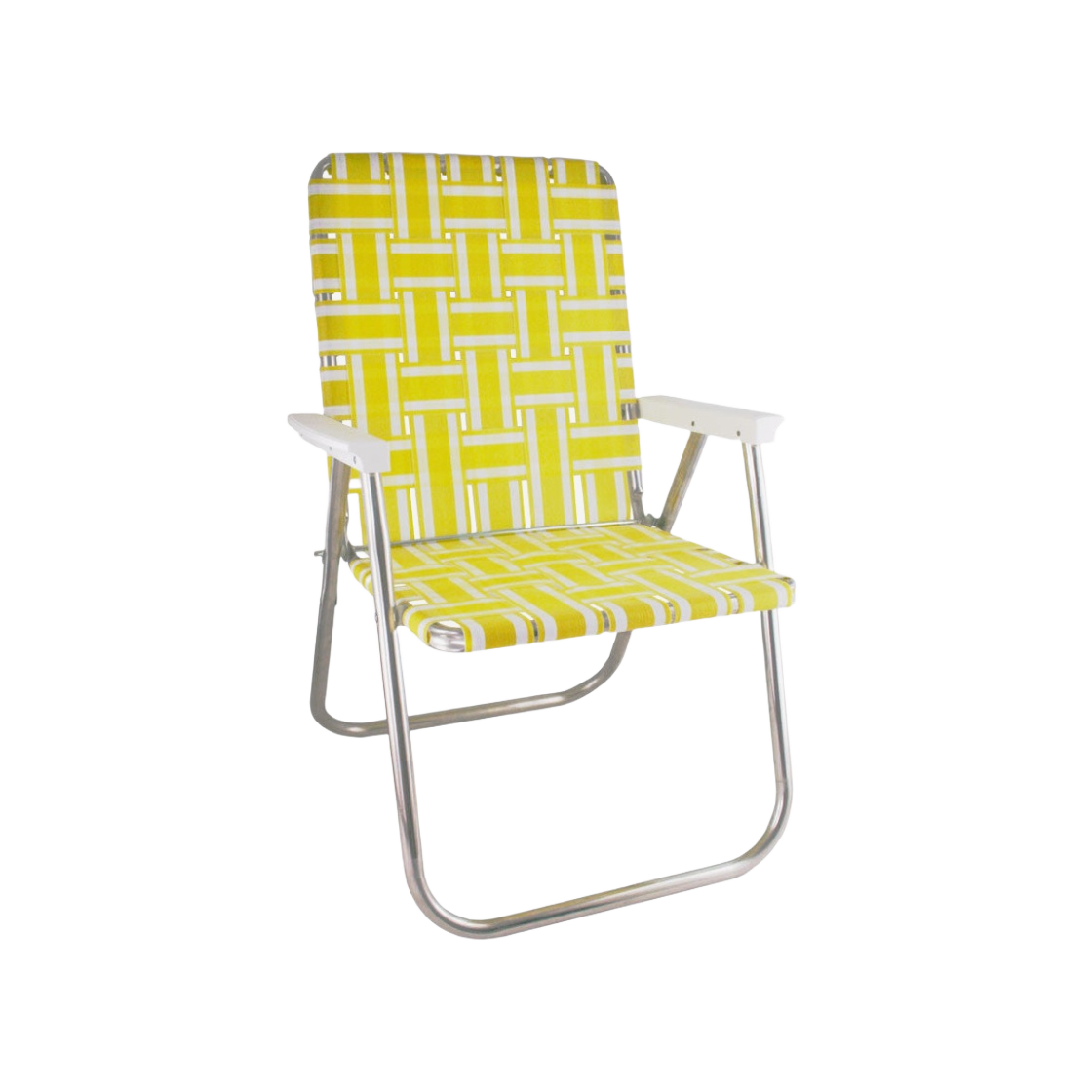 DUW2828 Lawn Chair Stripe Calssic Chair Yellow White