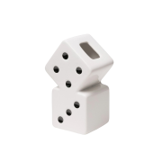 Stussy Ceramic Dice Vase White