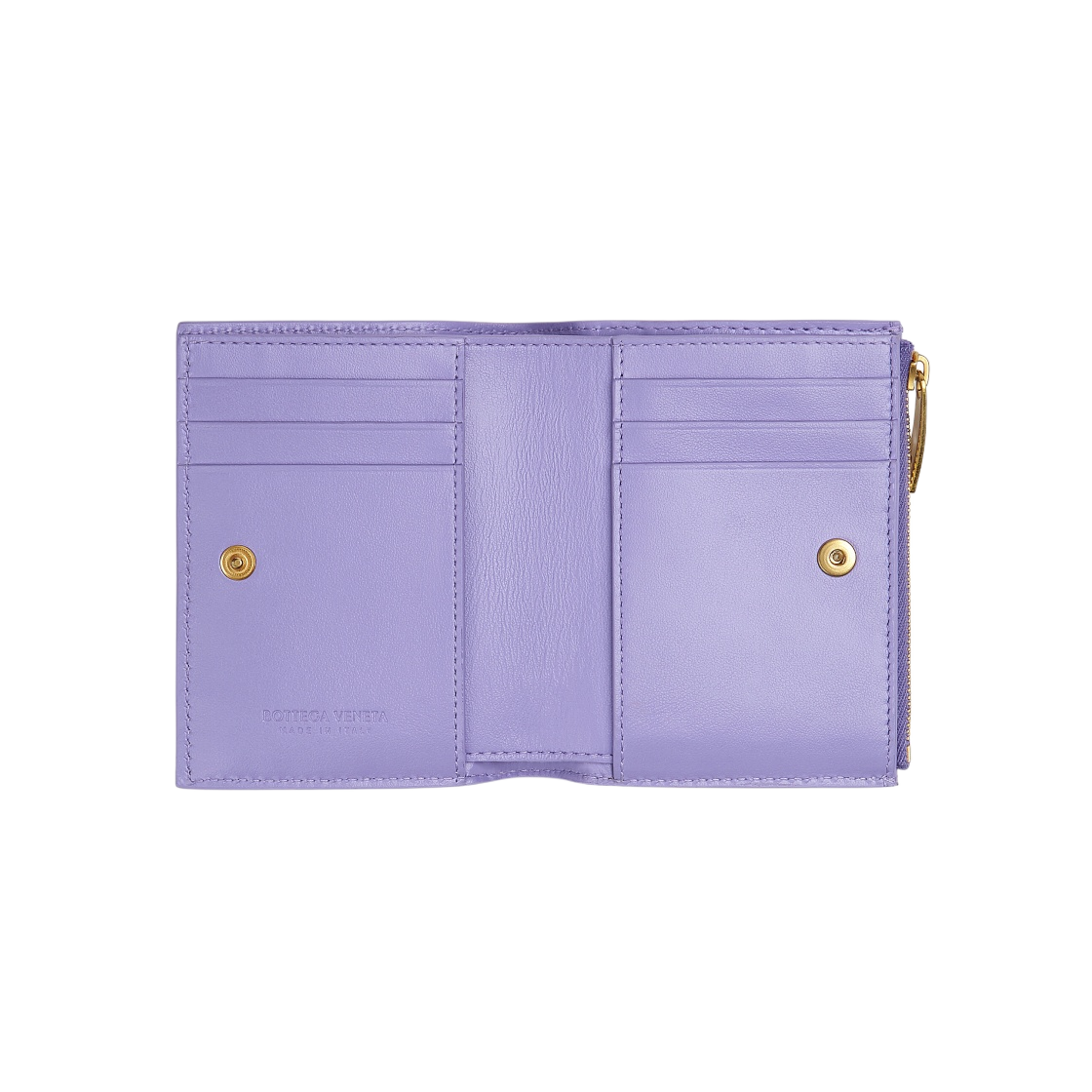 706010VCQC44215 Bottega Veneta Bi-Fold Zip Wallet Wisteria - #2