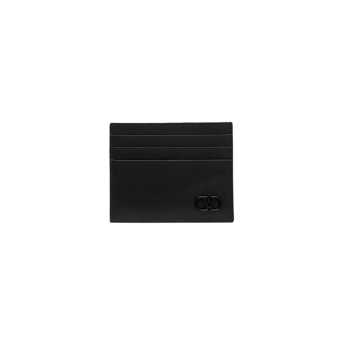 P0S49ZQU0NO Valentino Vlogo Signature Card Case Black - 대표 이미지 #1
