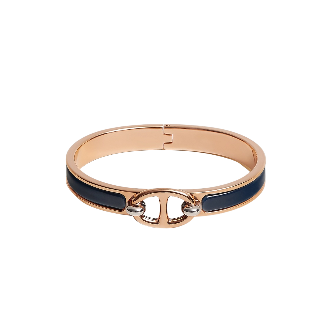 (W) 에르메스 미니 클릭 샹달 브레이슬릿 로즈 골드 하드웨어 & 울트라마린 | Hermes | KREAM (W) Hermes Mini Clic Chaine D... 