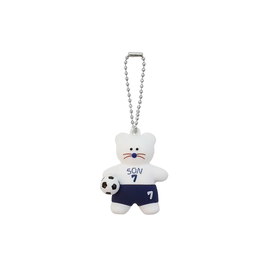 モナムヒー × NOS7 SON.hee フィギュアキーリング クリーム Generic Monamhee NOS7 SON.hee Keyring Cream, Soccer Cat