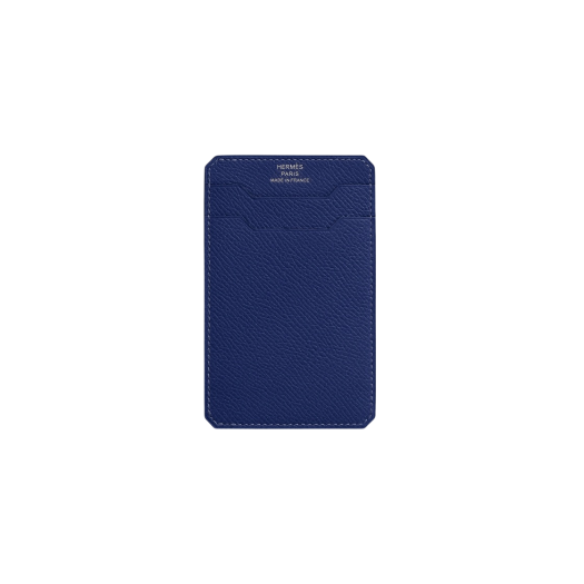 Hermes City 3CC Card Holder Epsom & Bleu Saphir