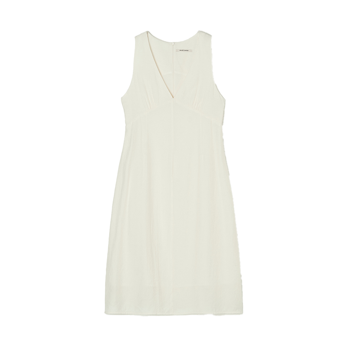 비뮤즈맨션 V넥 레이어드 드레스 크림 아이보리(BEMUSE MANSION V-neck layered dress Cream ivory)