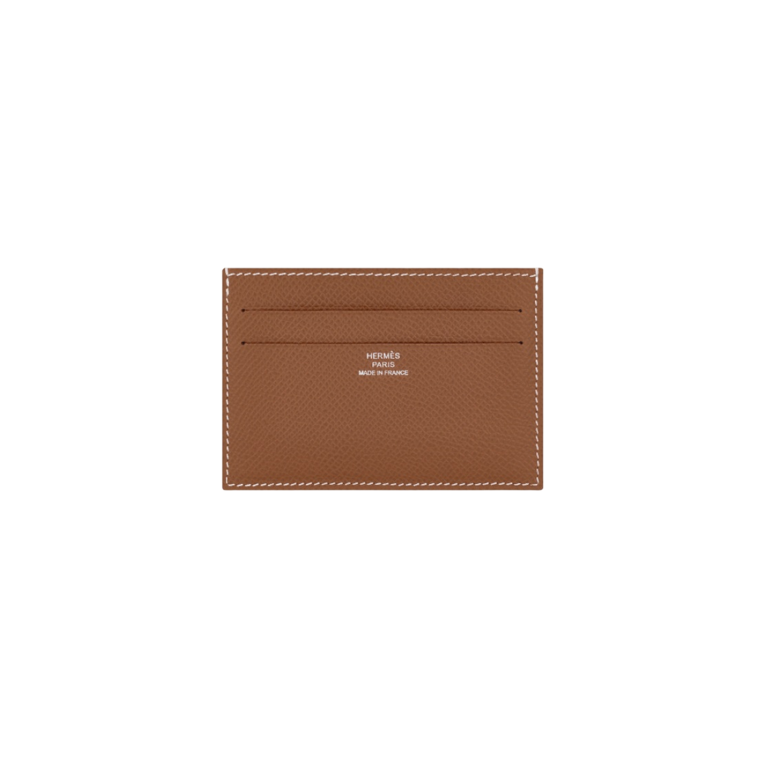 H084441CAAA Hermes Citizen Twill Card Holder Epsom & Gold Bleu France - 대표 이미지 #1