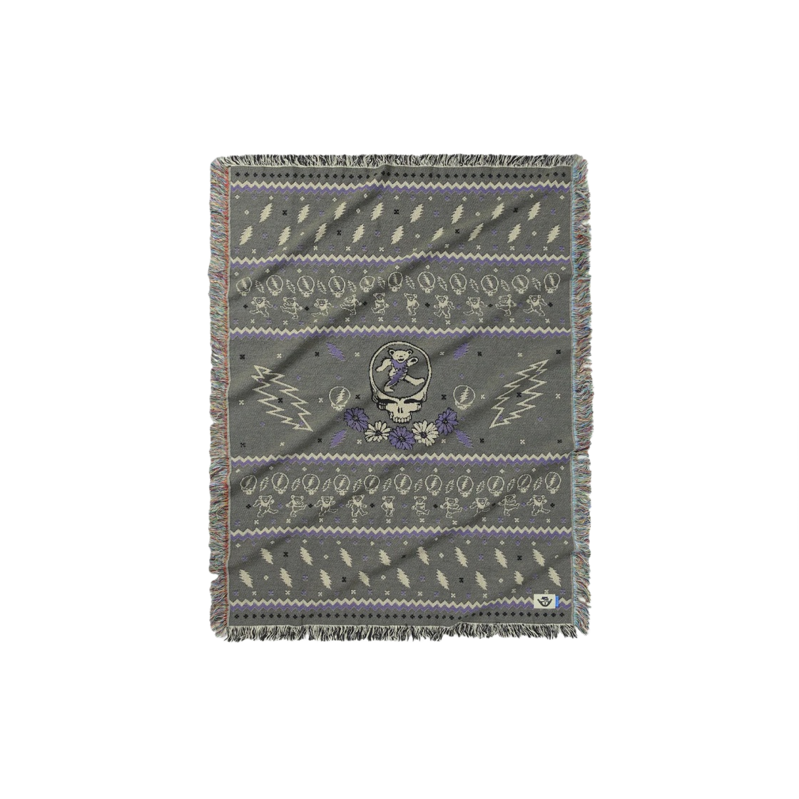 GD233XOTHD02MUD Thisisneverthat x Grateful Dead Iconography Tapestry Blanket Mud