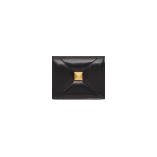 Valentino Nappa Roman Stud Small Wallet Black