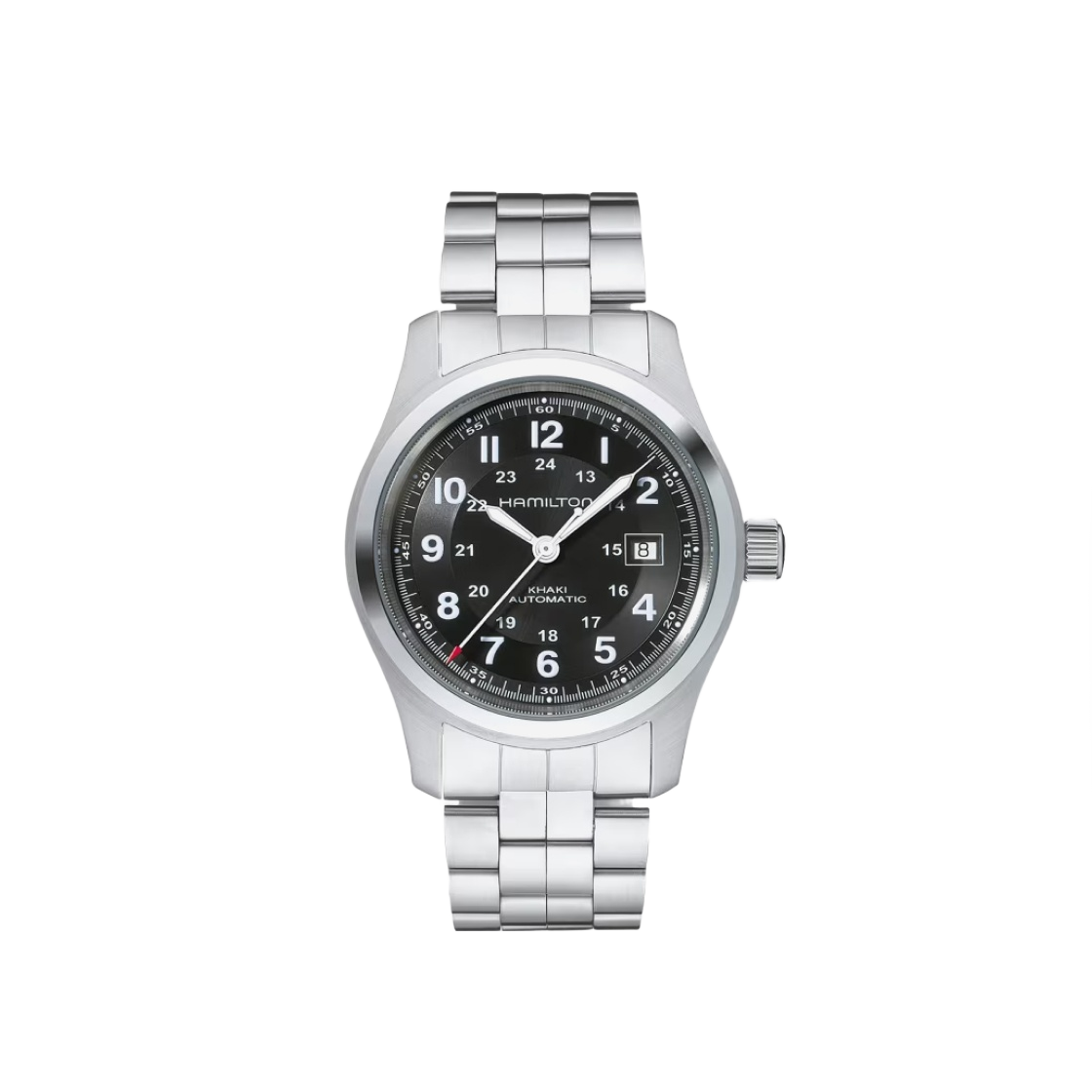 해밀턴 카키 필드 오토 42mm 스테인리스 스틸 블랙(Hamilton Khaki Field Auto 42mm Stainless Steel Black)