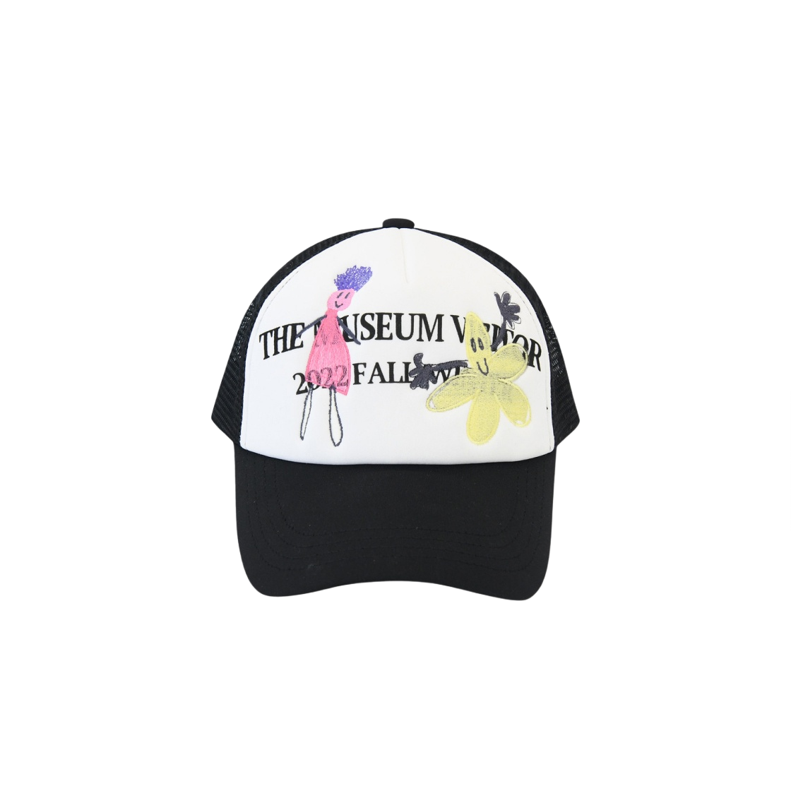 더뮤지엄비지터 핸드 스티치드 칠드런 메쉬캡 블랙(The Museum Visitor Hand Stitched Children Mesh Cap Black)