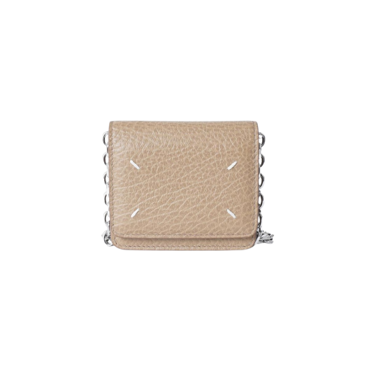 Maison Margiela Four Stitches Chain Wallet Tan