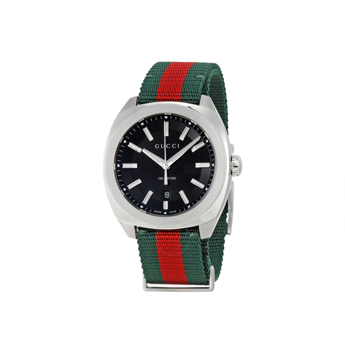 구찌 GG2570 쿼츠 41mm 나일론 그린 레드(Gucci GG2570 Quartz 41mm Nylon Green Red) - 1