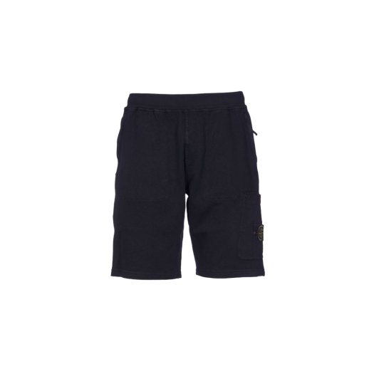 Stone Island 64060 Old Treatment Cargo Bermuda Shorts Black - 23SS