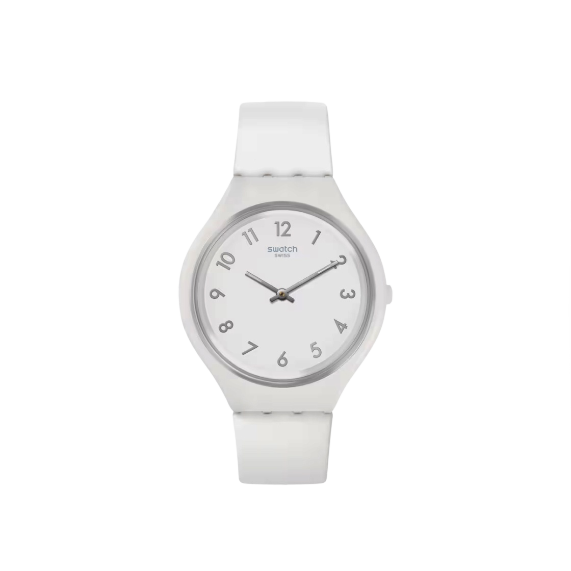 SVUW101 Swatch Skinsnow Quartz White
