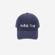 Matin Kim Logo Scrap Ball Cap Navy