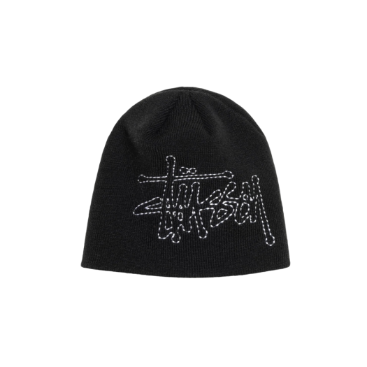 스투시 루즈 니트 SS 링크 스컬캡 블랙 | Stussy | KREAM