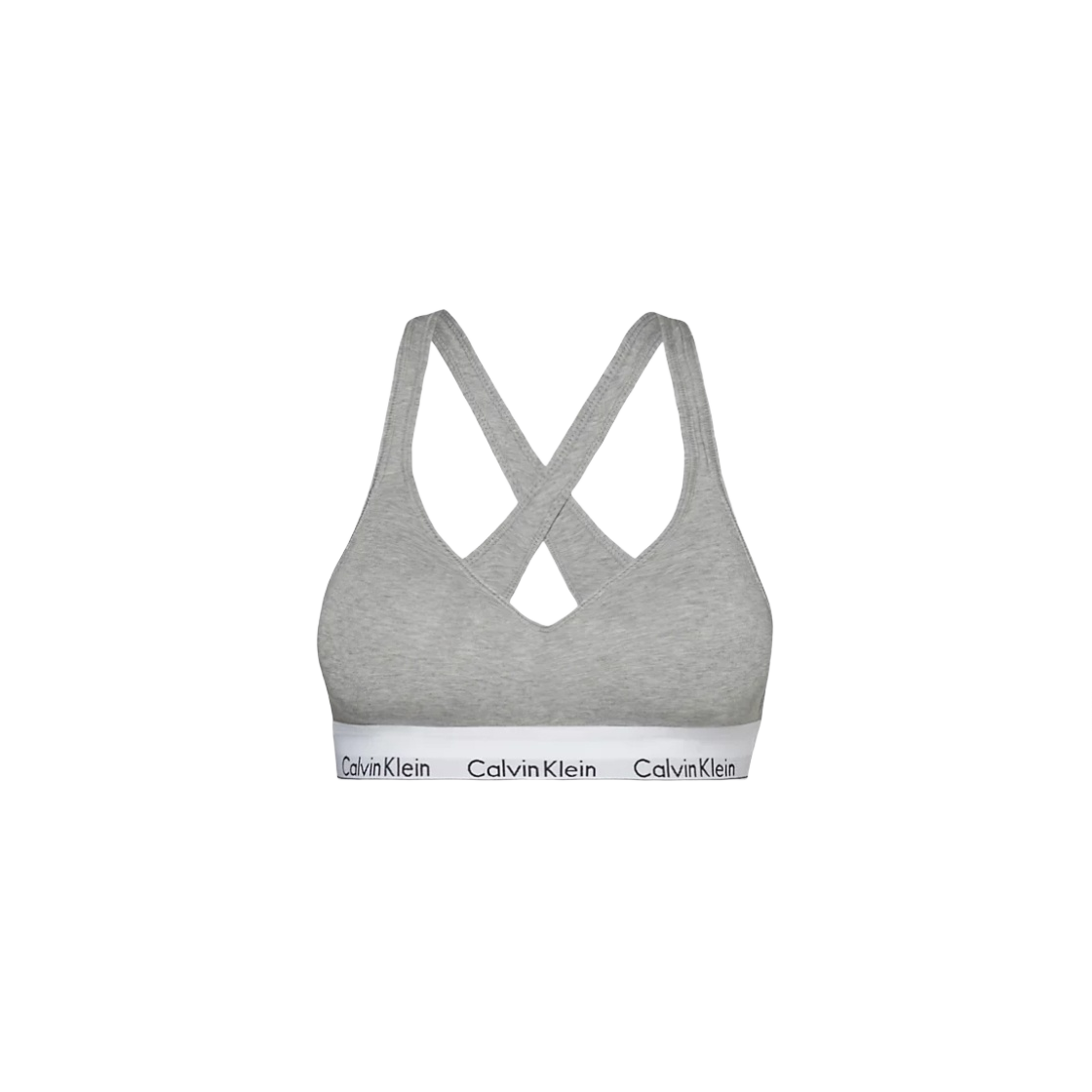 (W) 캘빈 클라인 모던 코튼 라이프 브라렛 그레이 헤더((W) Calvin Klein Modern Cotton Life Grey Heather)
