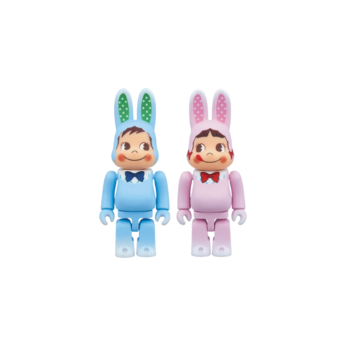 - Bearbrick Rabbrick Costume Peko-chan & Poko-chan 2 Pack 100%