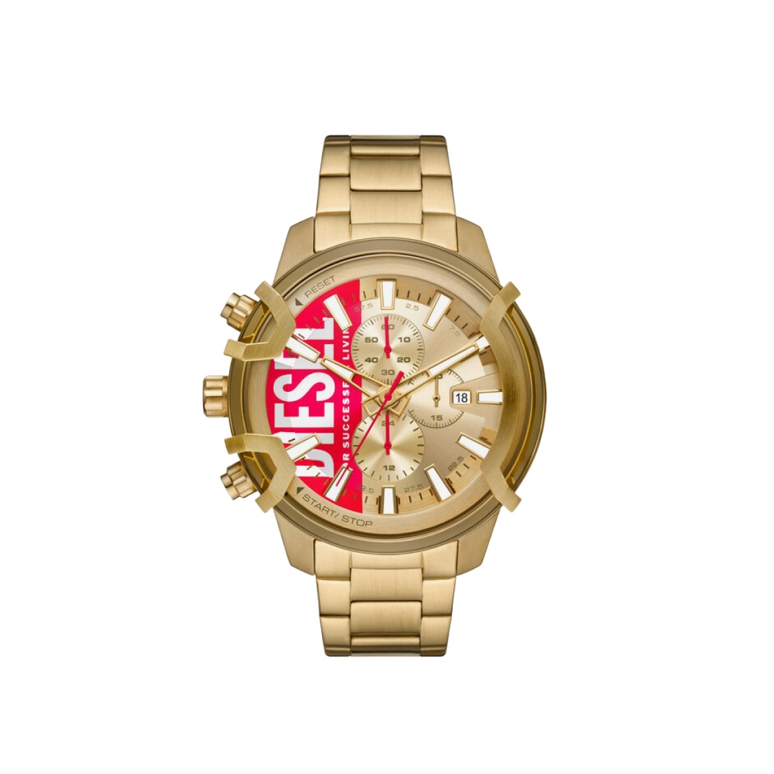 DZ4595 Diesel DZ4595 Griffed Chronograph 48mm Stainless Steel Gold