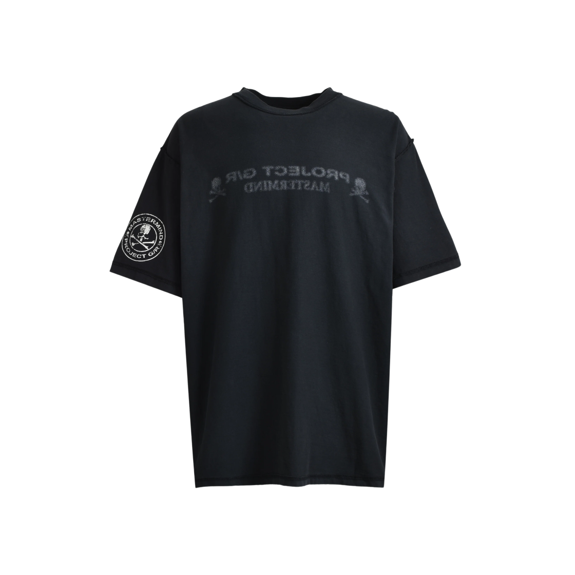 ★【Project G/R x Mastermind】★Inside Out T-Shirts★Black★ Tee Mastermind x Project G/R Inside Out Black