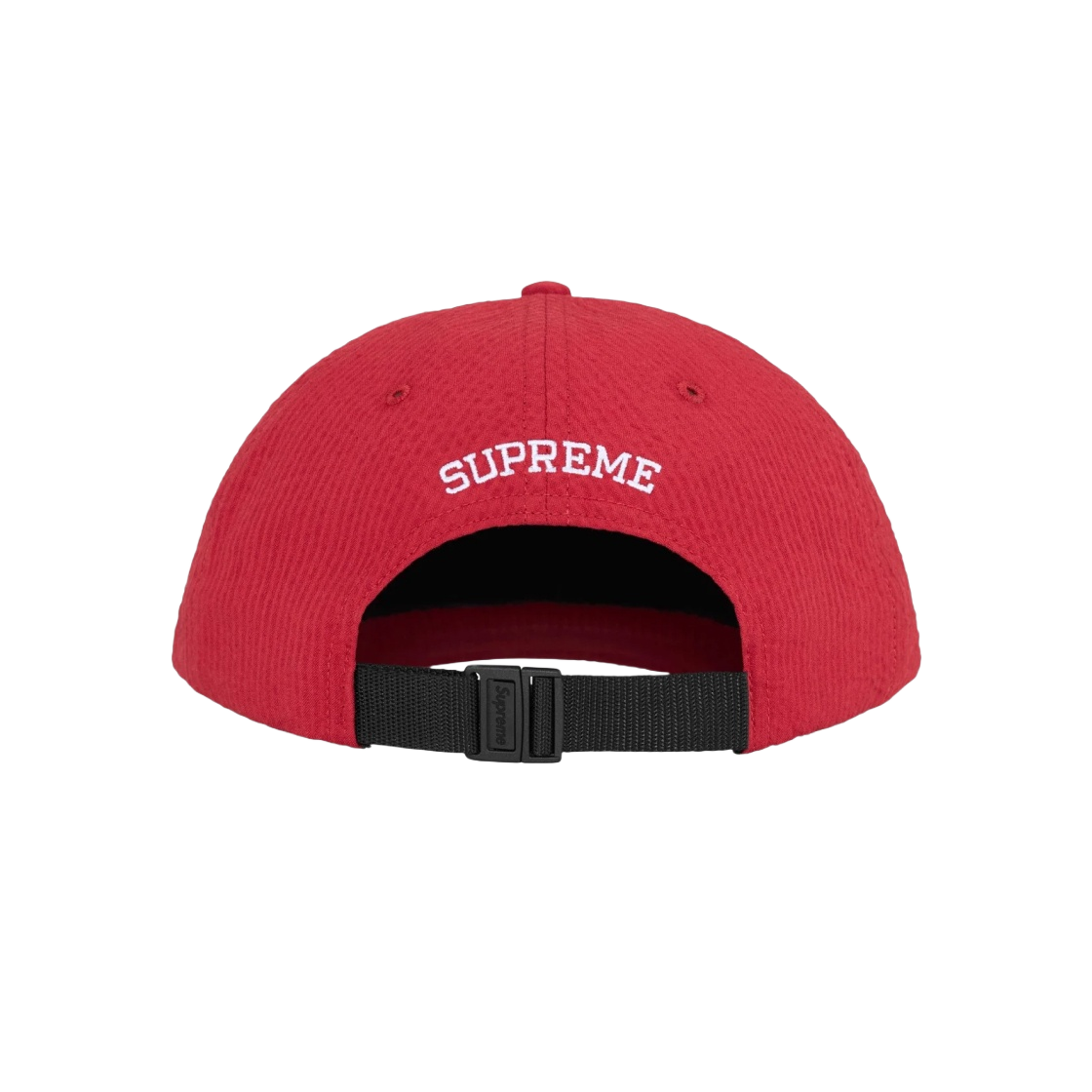 - Supreme Seersucker S Logo 6-Panel Red - 24SS - #2