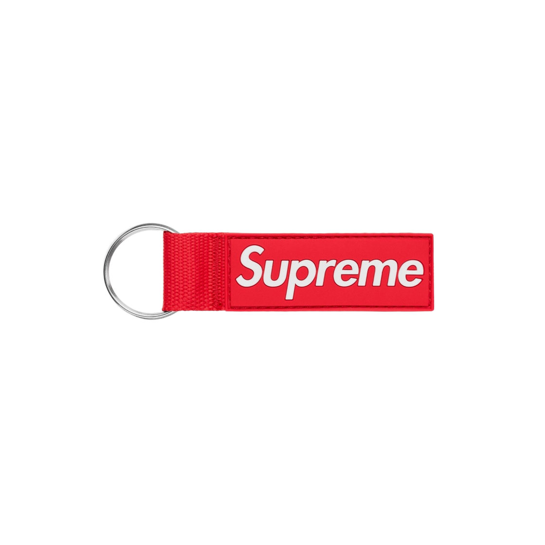 - Supreme Webbing Keychain Red - 23SS - 대표 이미지 #1