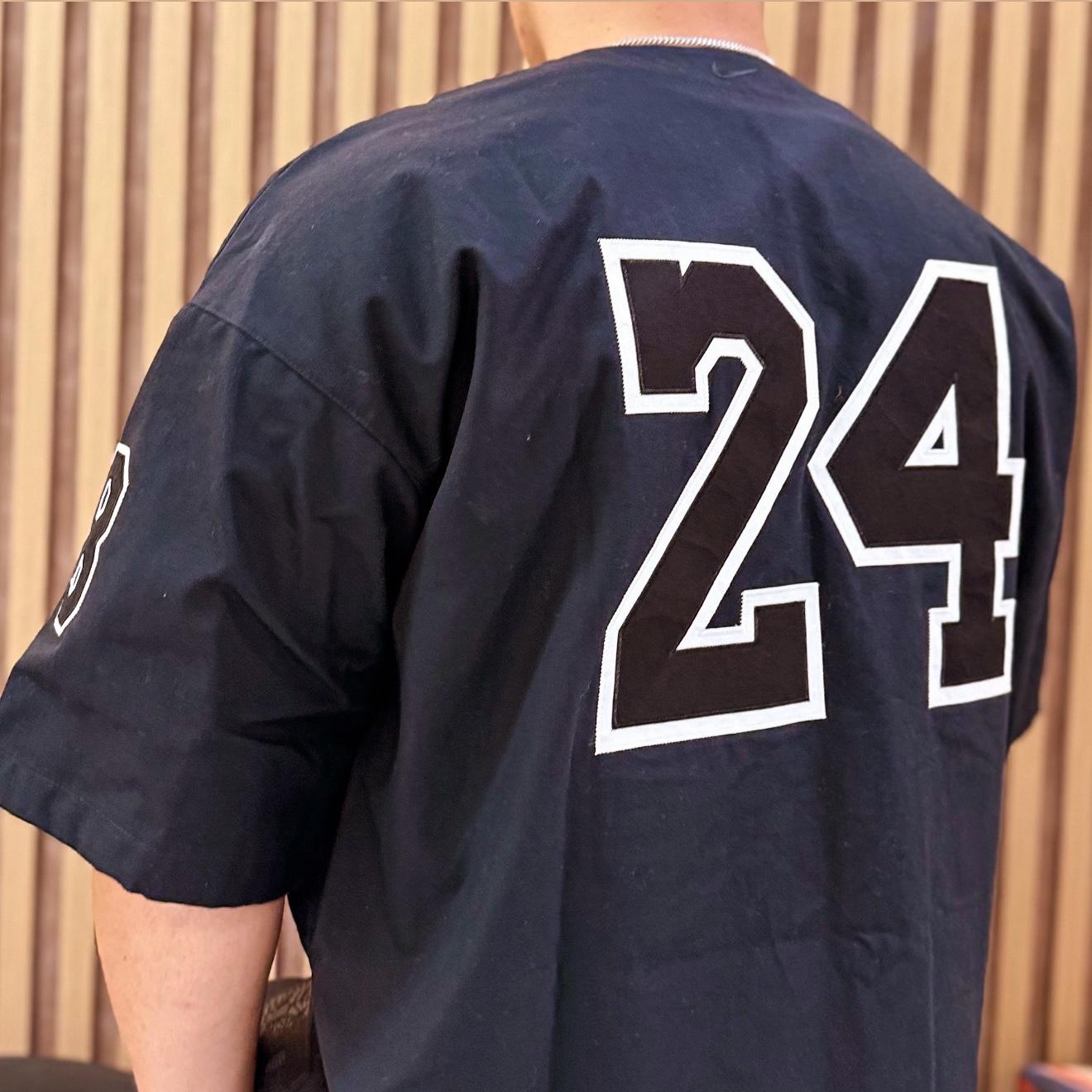 Nike Kobe Details Baseball Jersey Black - Asia 착용 스타일 - 2