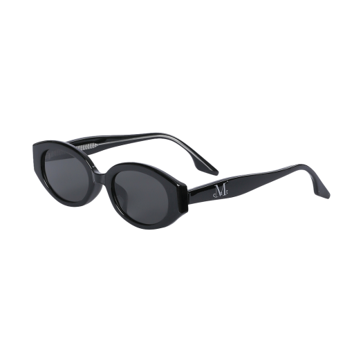 P00000WK_01 MUCNET Signature Logo Point Sunglasses A Type Black