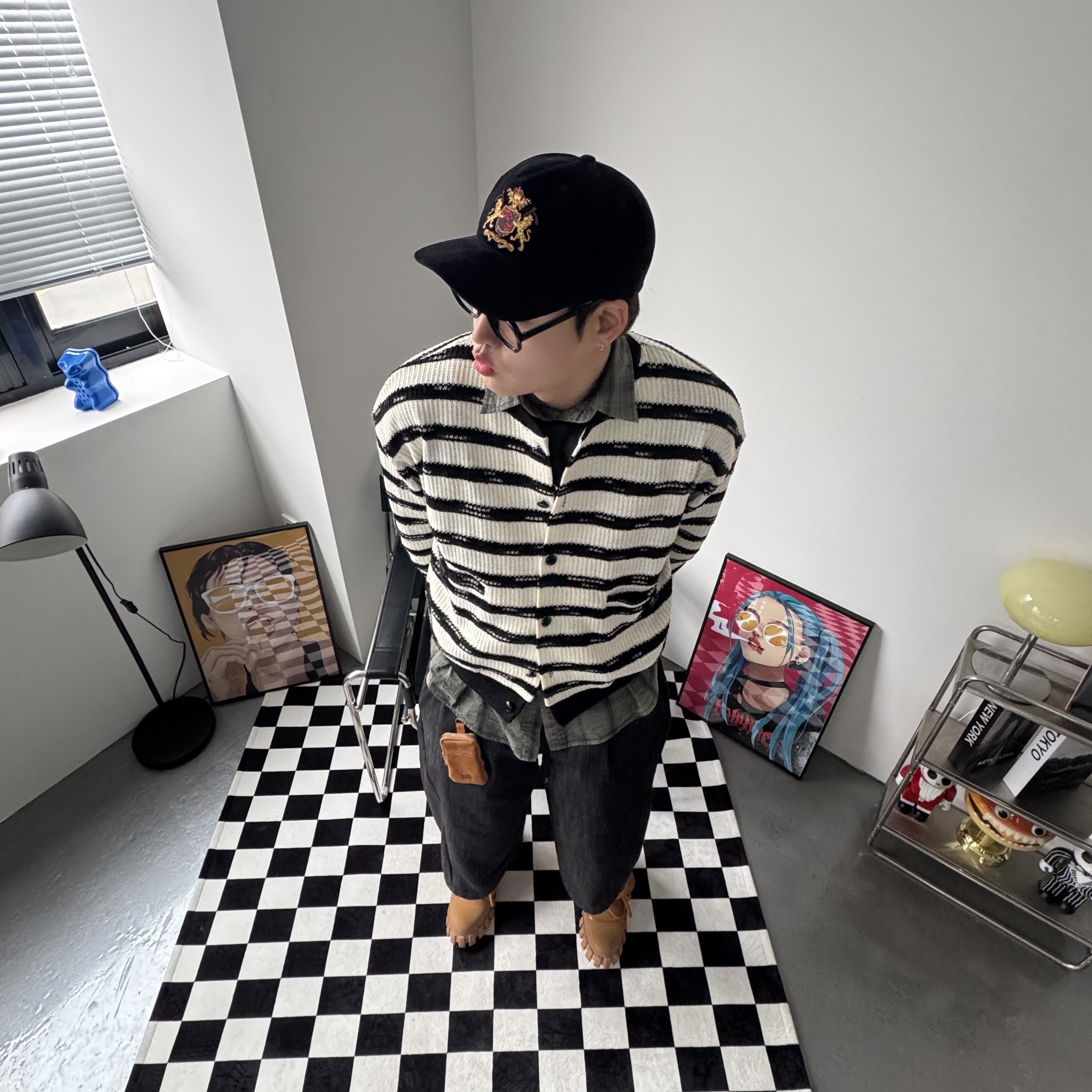 팀버랜드 x 움베르토 레온 6인치 부츠 위트 누벅 - 미디움 착용 스타일