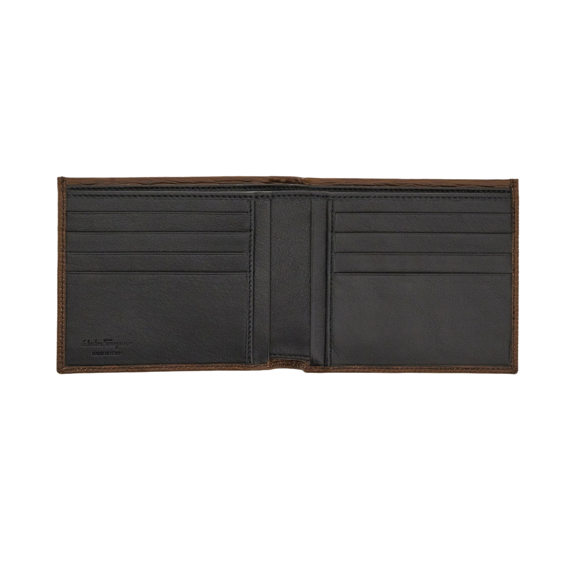 66A063-753612 Ferragamo Gancini Wallet Brown Black - #3