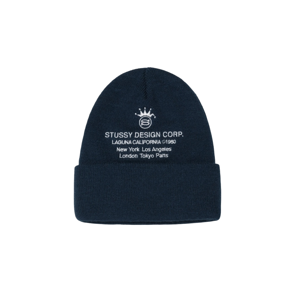 스투시 디자인 코퍼레이션 커프 비니 네이비(Stussy Design Corp Cuff Beanie Navy) - 1