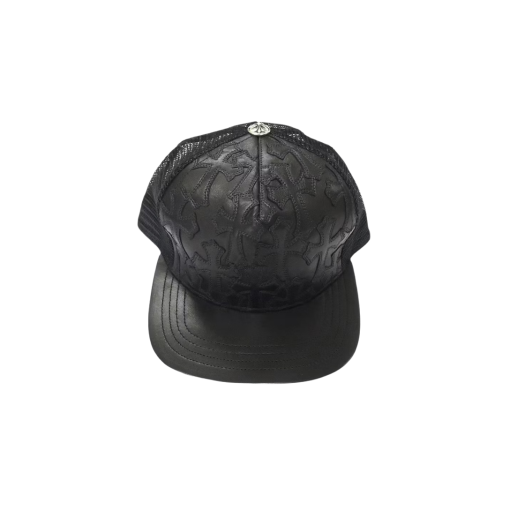크롬하츠 크로스 왁스드 데님 베이스볼캡 블랙 | Chrome Hearts