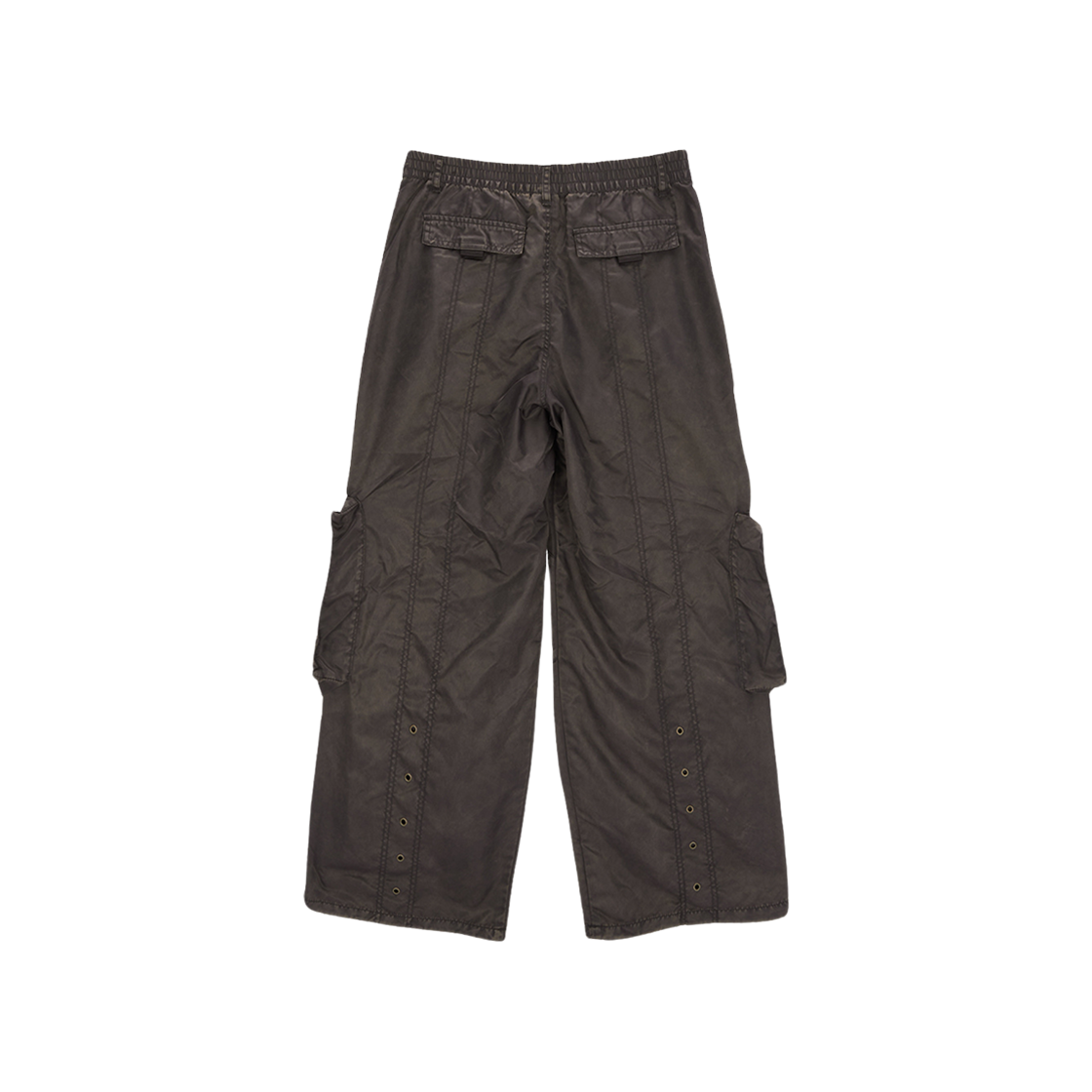 MATIN KIM】NYLON CARGO WORK PANTS BROWN