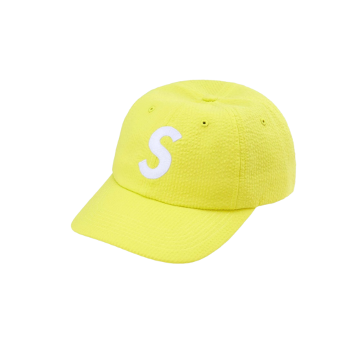 Supreme Seersucker S Logo 6-Panel (SS24) - $54