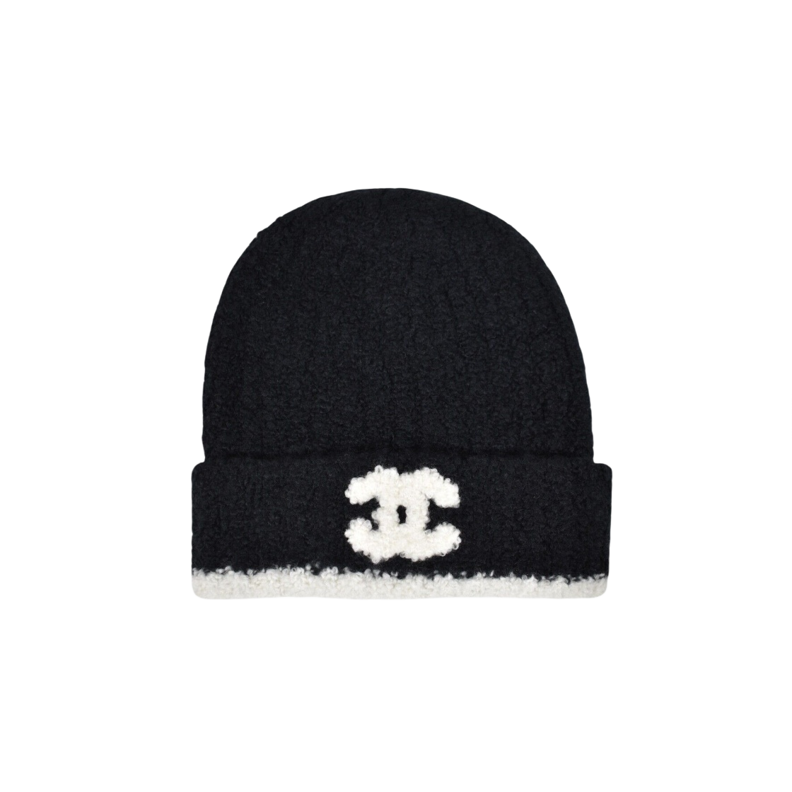(W) 샤넬 비니 캐시미어 & 블랙 화이트((W) Chanel Beanie Cashmere & Black White)