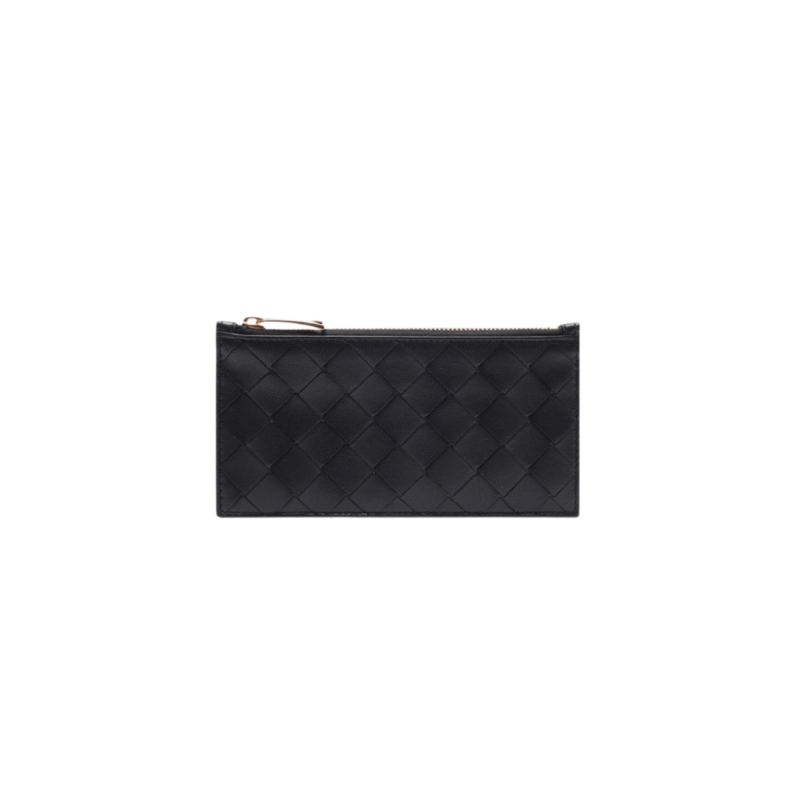 715581VCPP38425 Bottega Veneta Long Zipped Card Case Black - 대표 이미지 #1