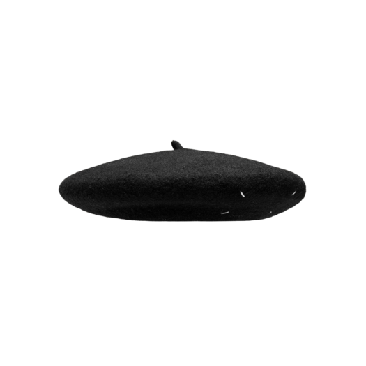 Maison Margiela Heavy Wool Beret Black