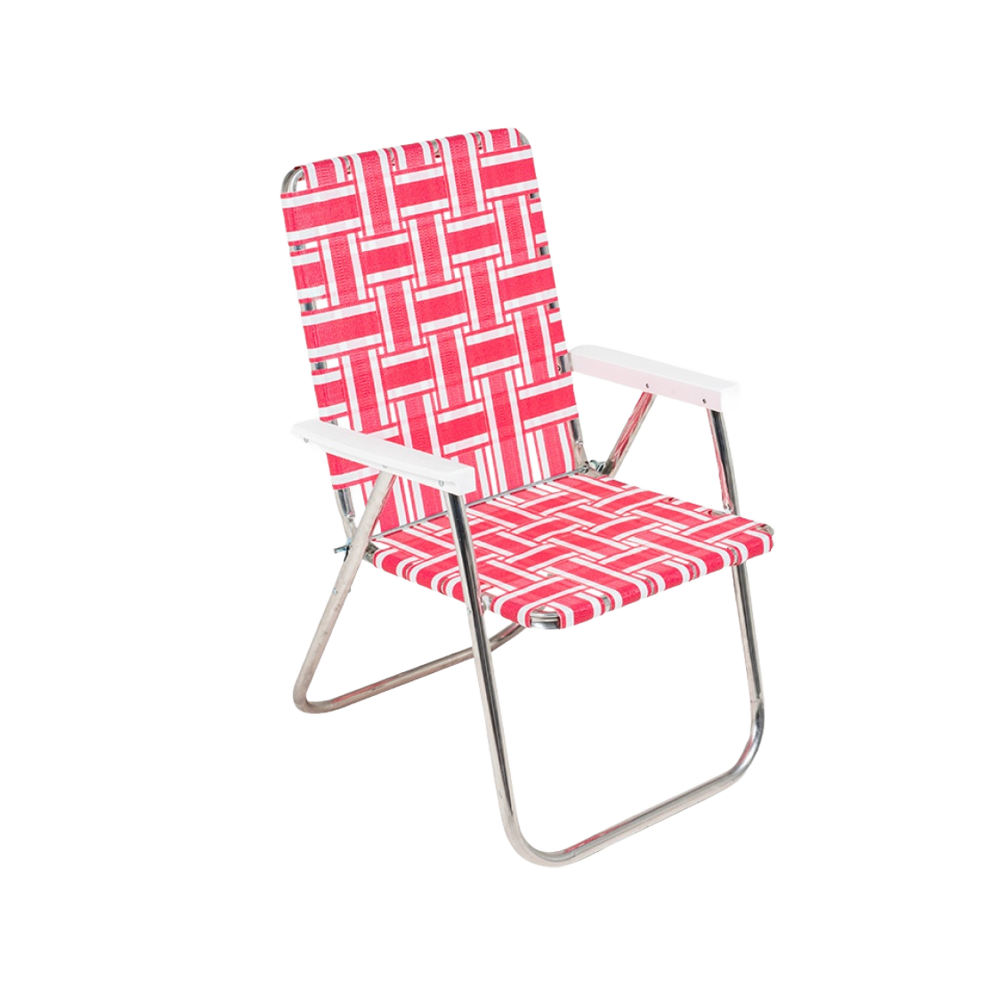 론 체어 클래식 체어 핑크 화이트(Lawn Chair Classic Chair Pink White)