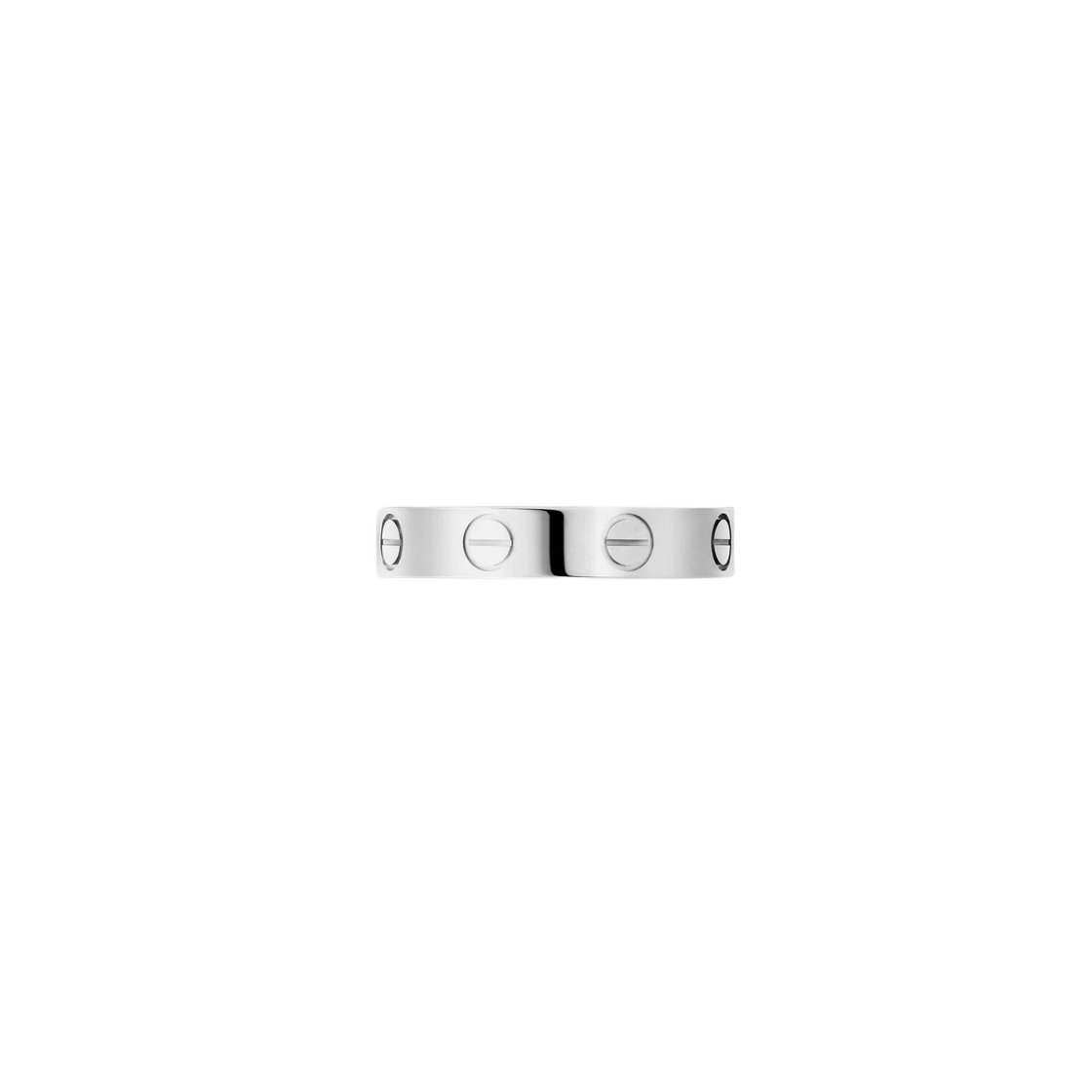 B40851 Cartier Love Wedding Band White Gold - #2