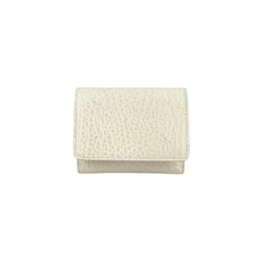 Maison Margiela Zip Compact Tri-Fold Wallet Grey