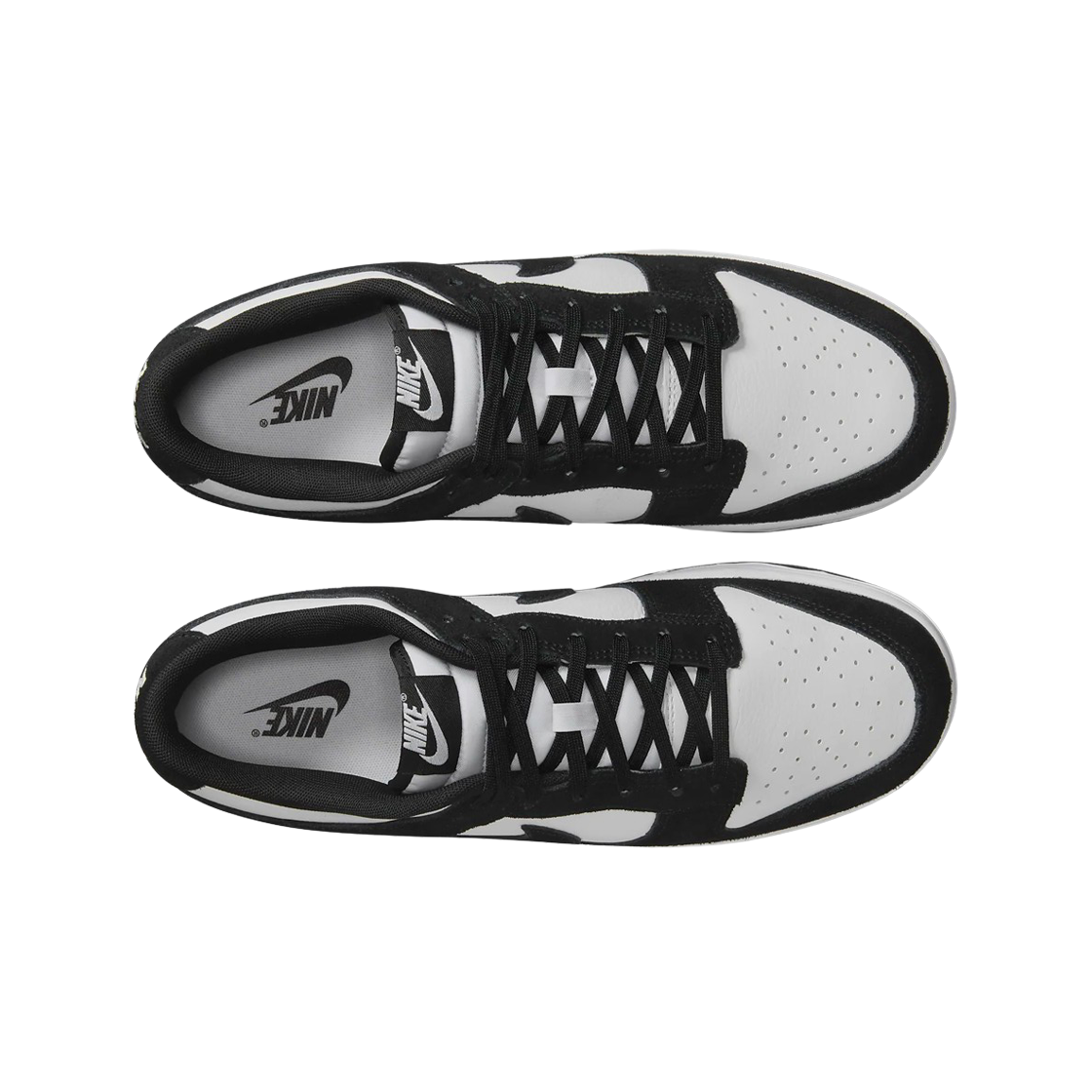 나이키 덩크 로우 레트로 SE 레더 스웨이드 화이트 블랙(Nike Dunk Low Retro SE Leather Suede White Black) - 2