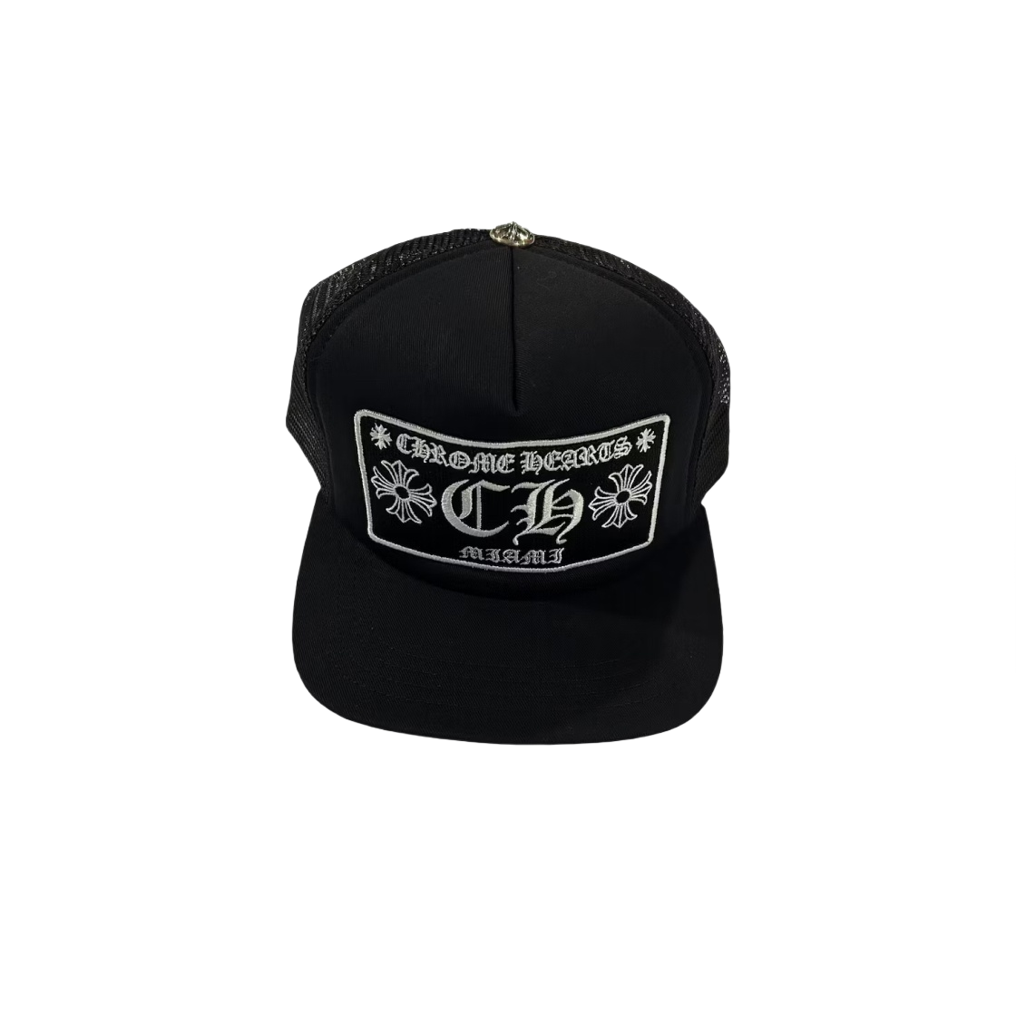크롬하츠 트러커햇 블랙 - 마이애미 한정(Chrome Hearts Trucker Hat Black - Miami Exclusive) - 1