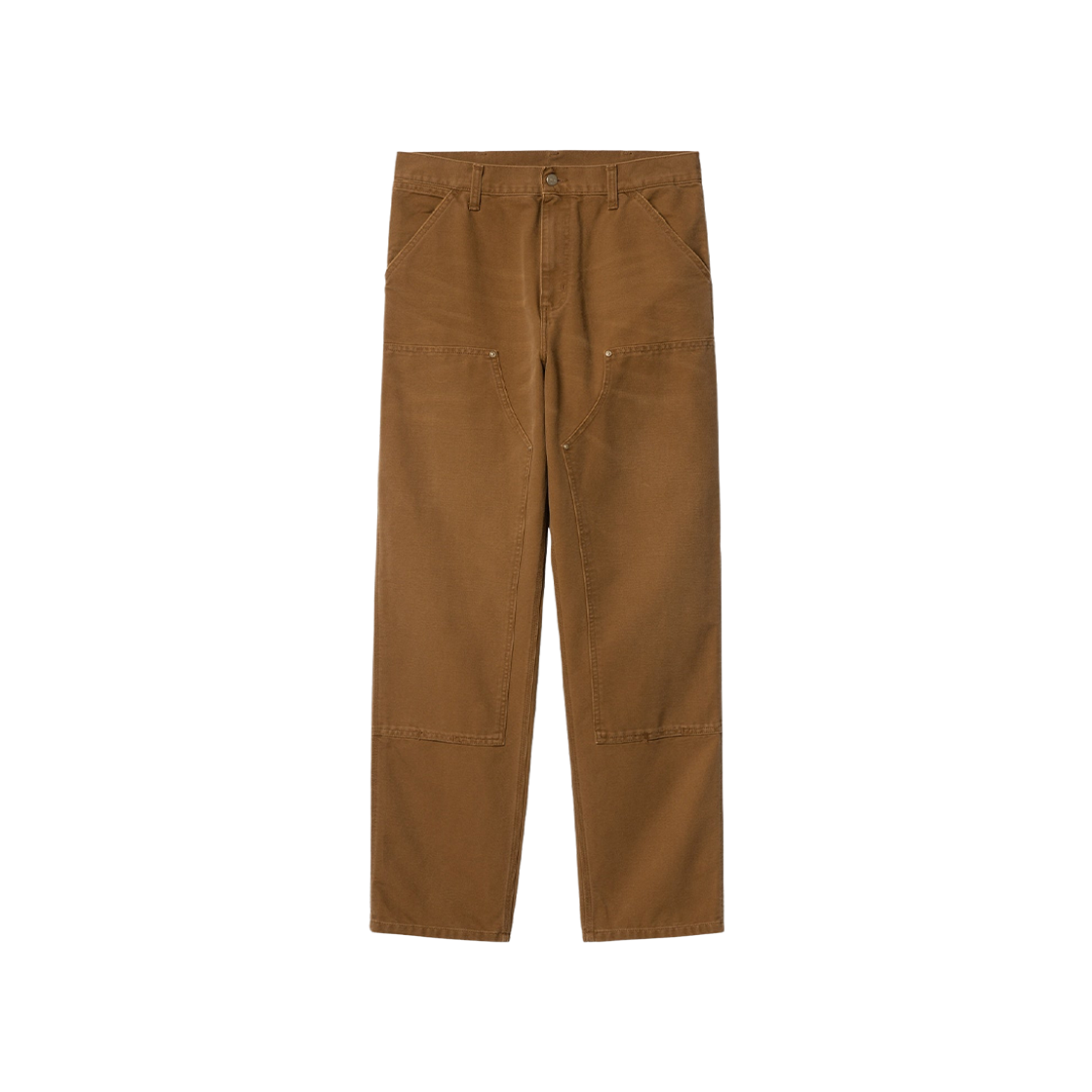 I031501-1NF-3K Carhartt WIP Dearborn Canvas Double Knee Pants Deep Hamilton Brown Aged Canvas - 대표 이미지 #1