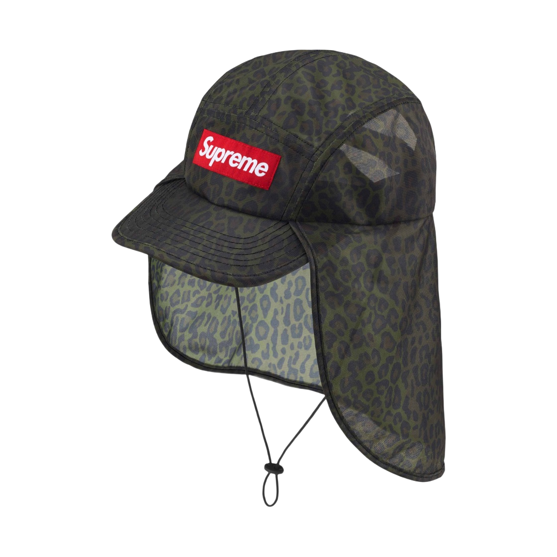 - Supreme Mesh Sunshield Camp Cap Leopard - 24SS - 대표 이미지 #1