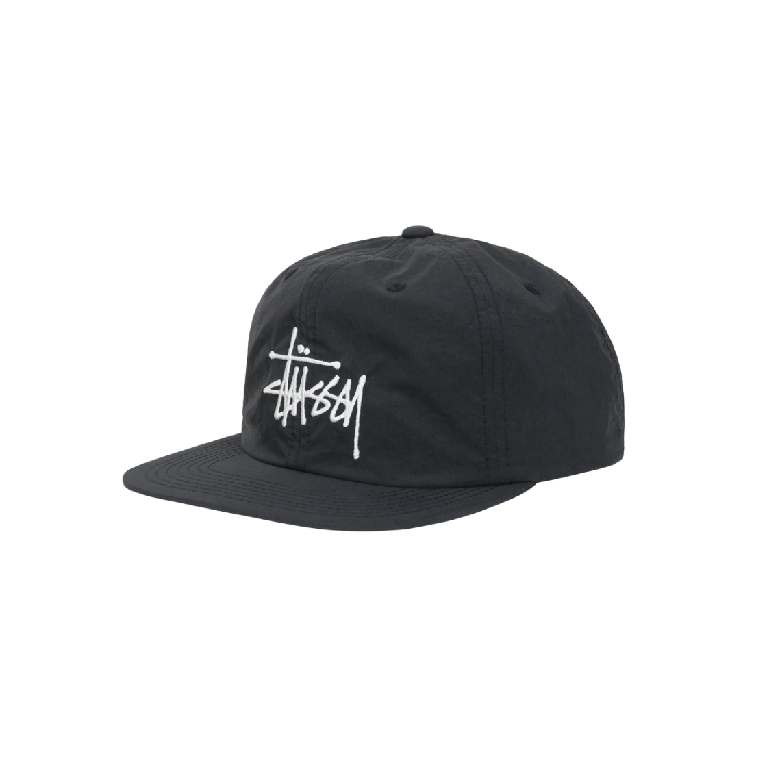 스투시 피치드 나일론 베이직 스트랩백 블랙 | Stussy | KREAM