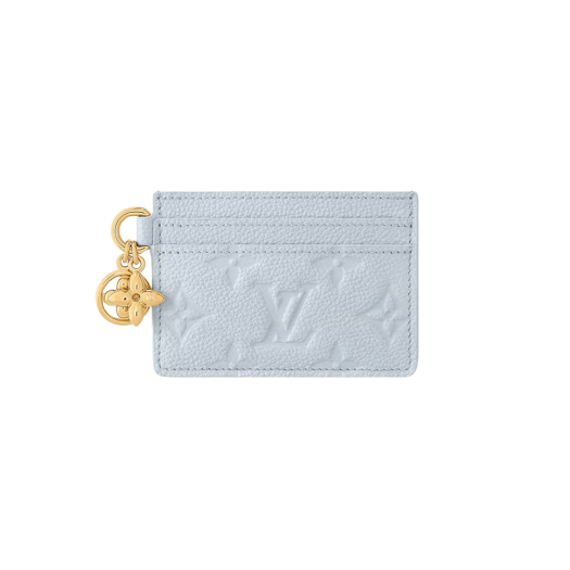 Louis Vuitton LV Charms Card Holder Monogram Empreinte Blue Olympe
