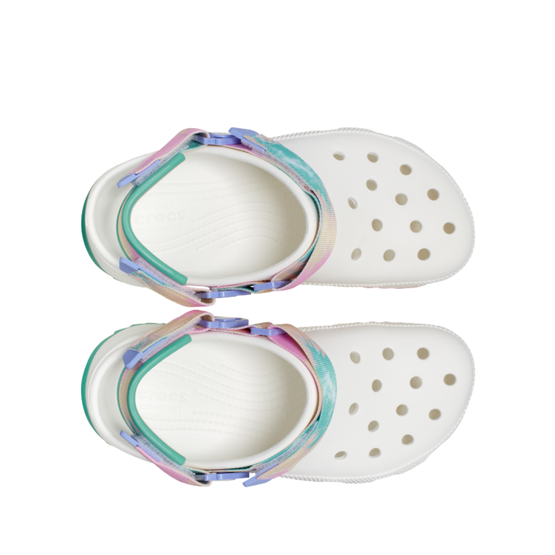 크록스 하이커 옴브레 클로그 화이트 멀티(Crocs Hiker Ombre Clog White Multi) - 2