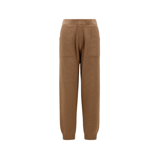 (W) Moncler Wool & Cashmere Trousers Camel Beige - 23FW