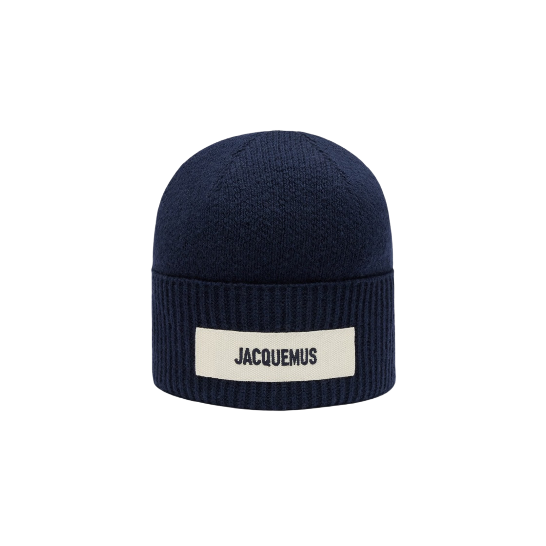 자크뮈스 르 보닛 그로그랭 로고 비니 네이비(Jacquemus Le Bonnet Grosgrain Logo Beanie Navy)